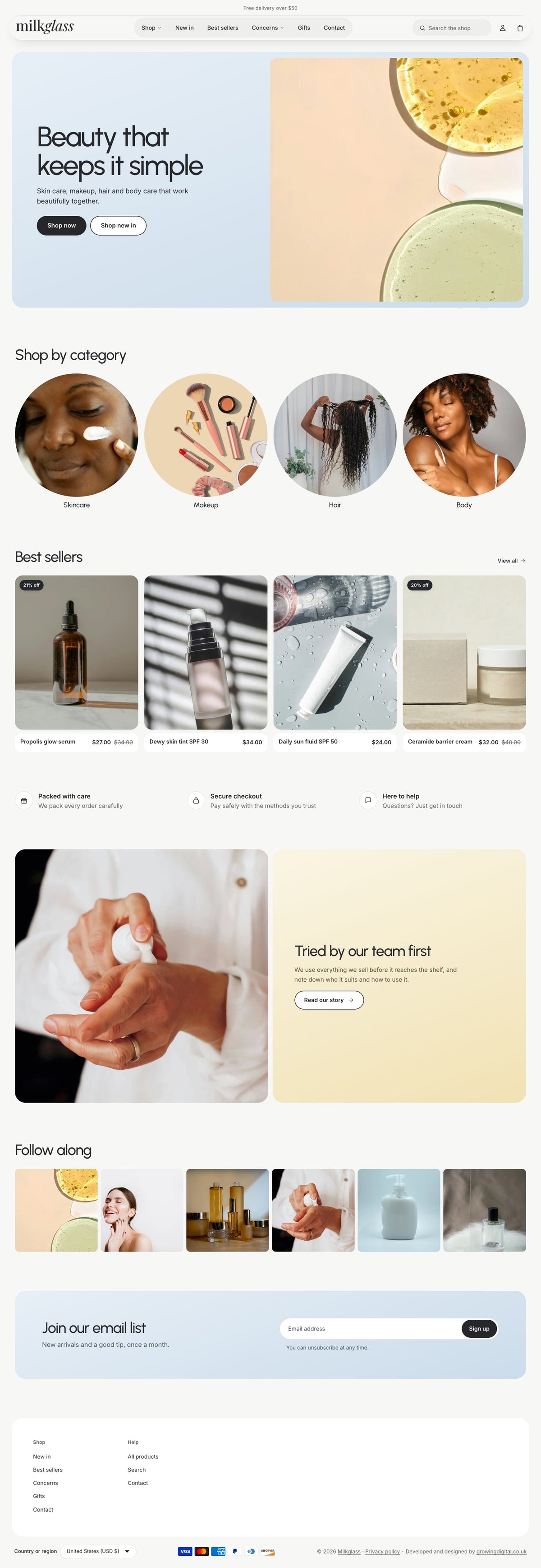 Milkglass theme on a desktop, Milkglass style
